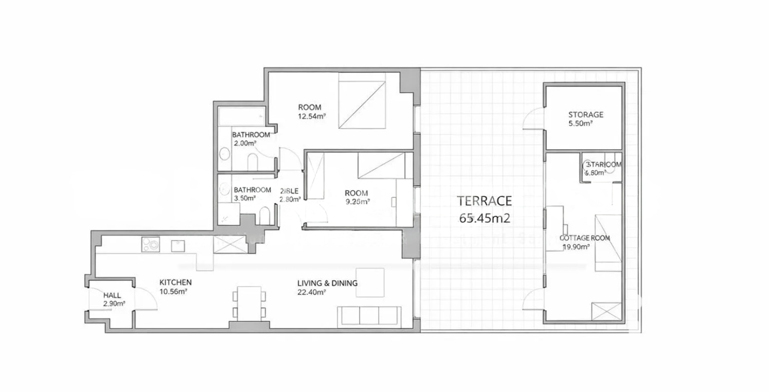 Dzīvoklis Barcelona, Spānijā 2 istabas, 116 m2 Nr. 172841