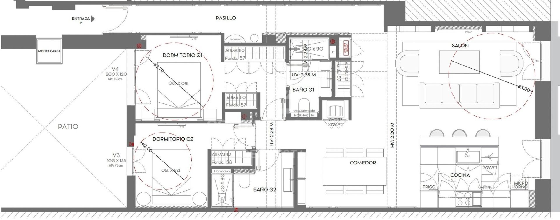 Apartament w Madrid, Hiszpania 2 sypialnie, 105 mkw. nr 156793