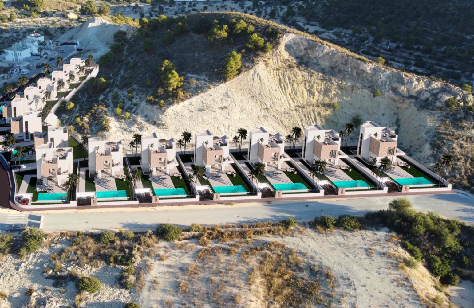 Villa i Finestrat, Alicante, Spanien 3 sovrum, 330 kvm. Nr. 177572