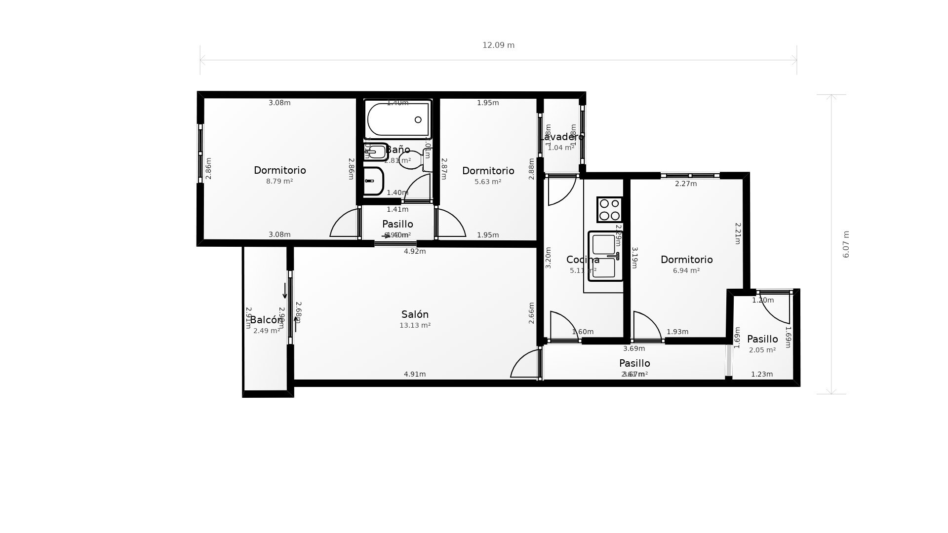 Dzīvoklis Barbera Del Valles, Barcelona, Spānijā 3 istabas, 71 m2 Nr. 191098