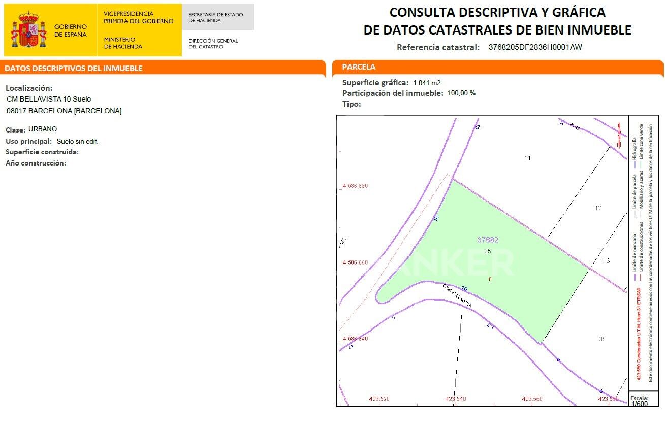 Land in Barcelona, Spanien 1041 m2 Nr. 186206