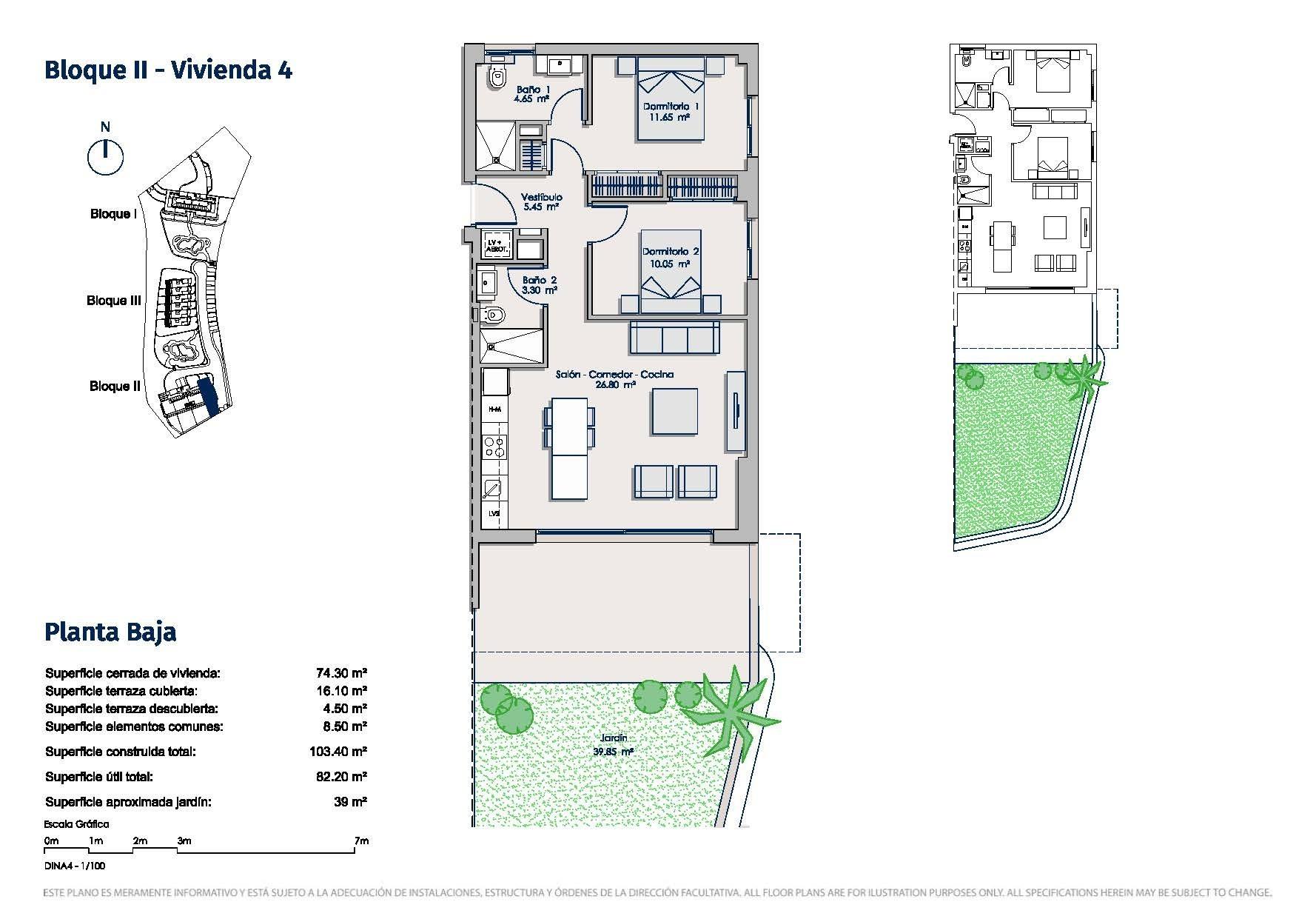 Apartment à Benidorm, Alicante, Espagne 2 chambres, 77 m2 No. 180679