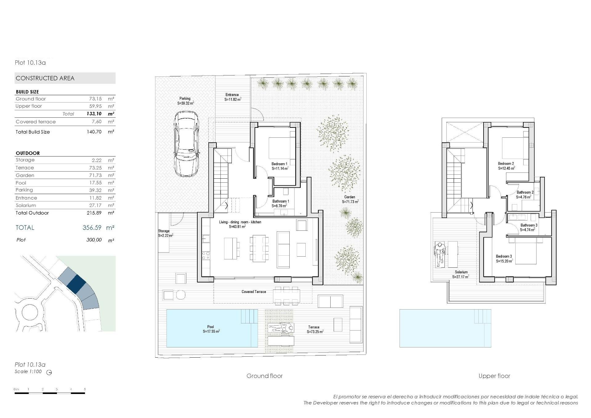 Villa a San Javier, Murcia, Spagna 3 camere da letto, 140 mq. N° 137370