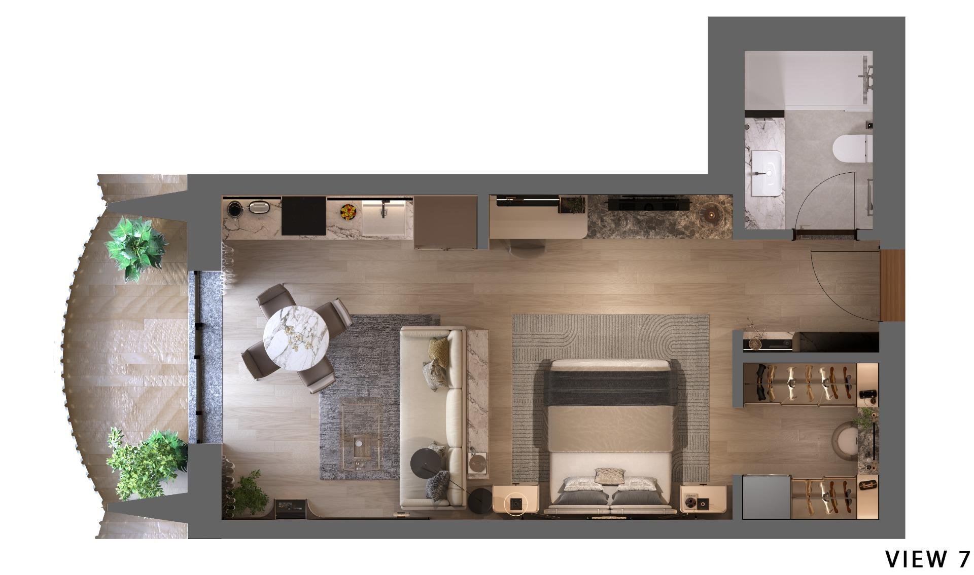 Apartment in La Linea de la Concepcion, Cadiz, Spain 38 sq.m. No. 196012