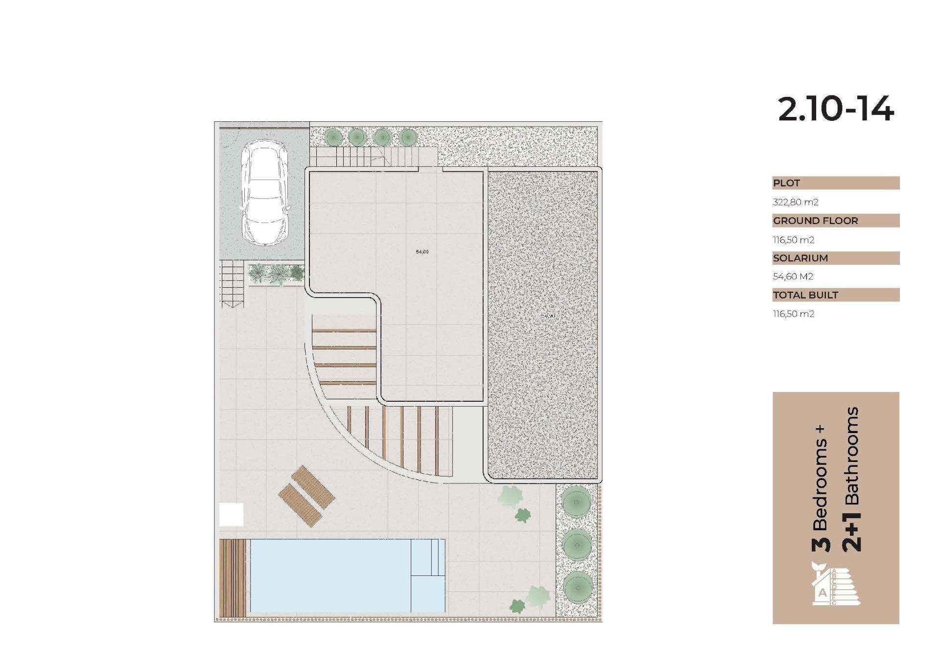 Huvila Algorfa, Alicante, Espanja 3 makuuhuonetta, 116 m2 No. 196010