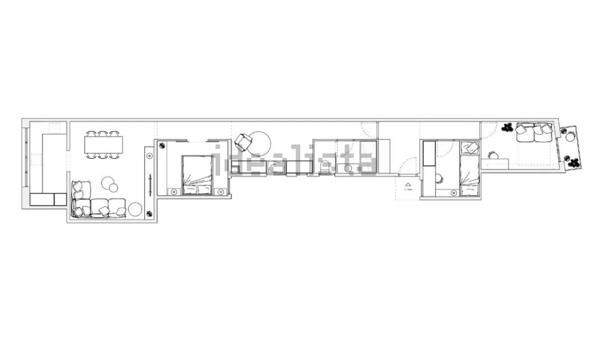 Appartamento a Barcelona, Spagna 3 camere da letto, 95 mq. N° 173030