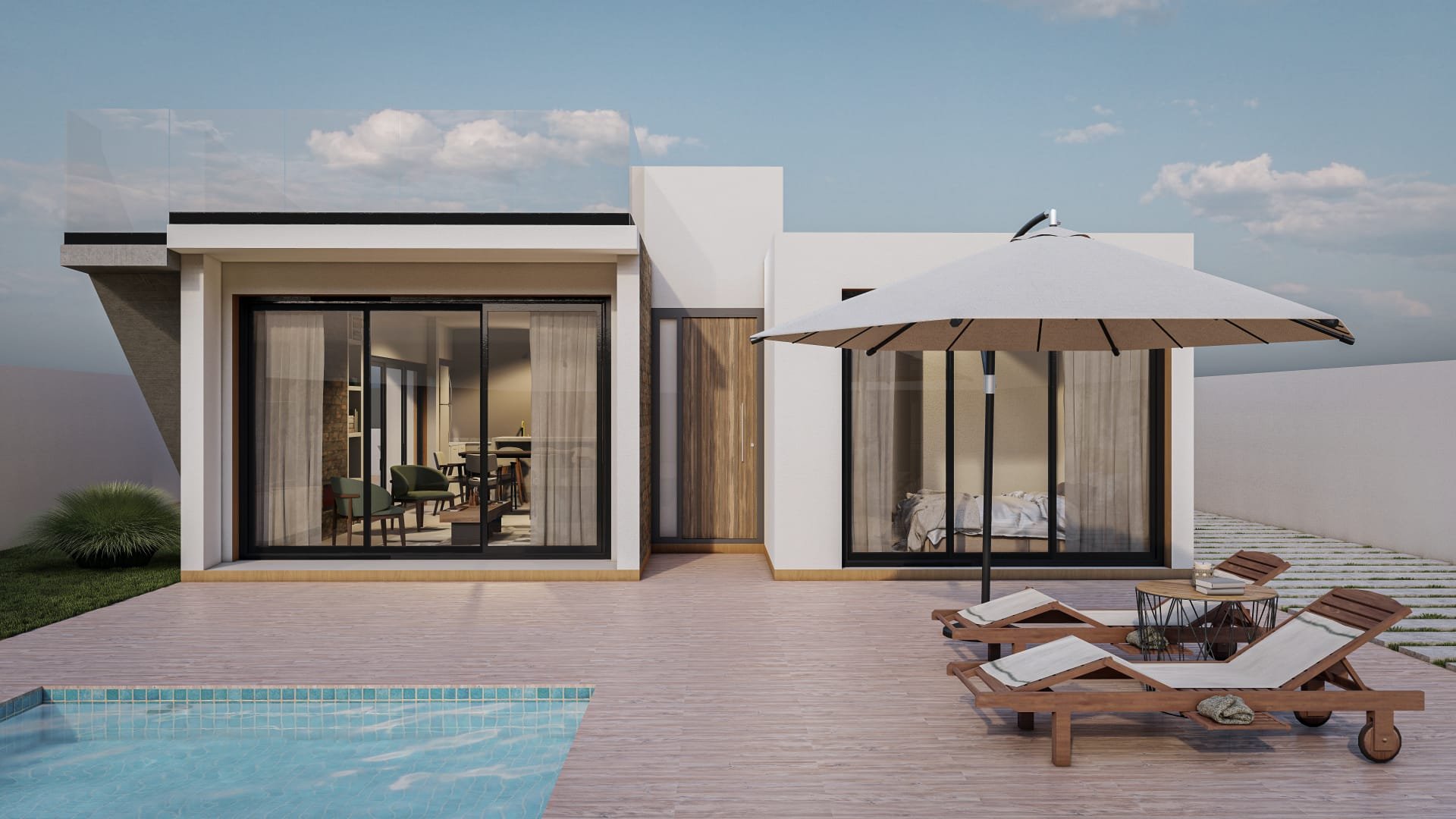 Villa i Murcia, Spanien 3 sovrum, 130 kvm. Nr. 163513