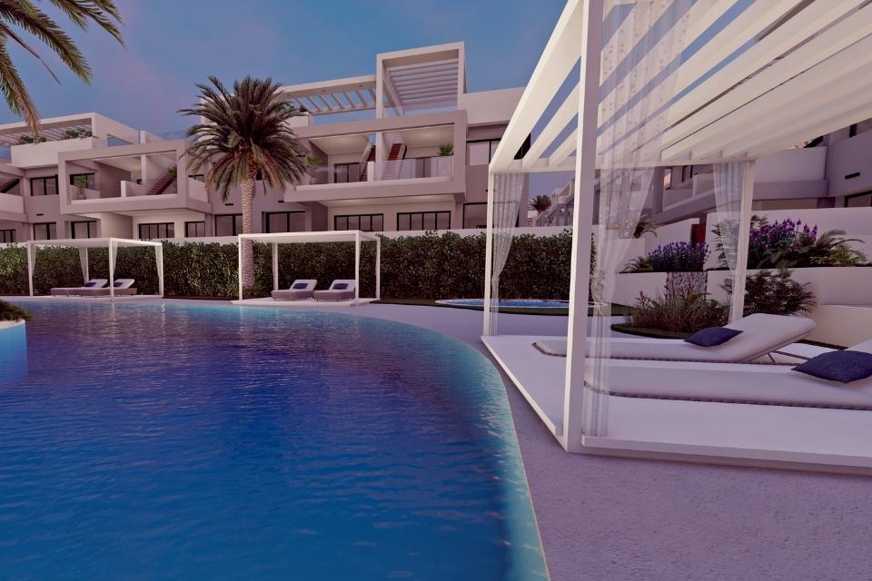 Bungalo Torrevieja, Alicante, Spānijā 2 istabas, 131 m2 Nr. 180672