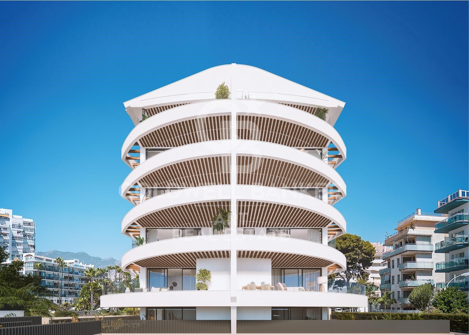 Takvåning i Benalmadena, Malaga, Spanien 3 sovrum, 125 kvm. Nr. 159735