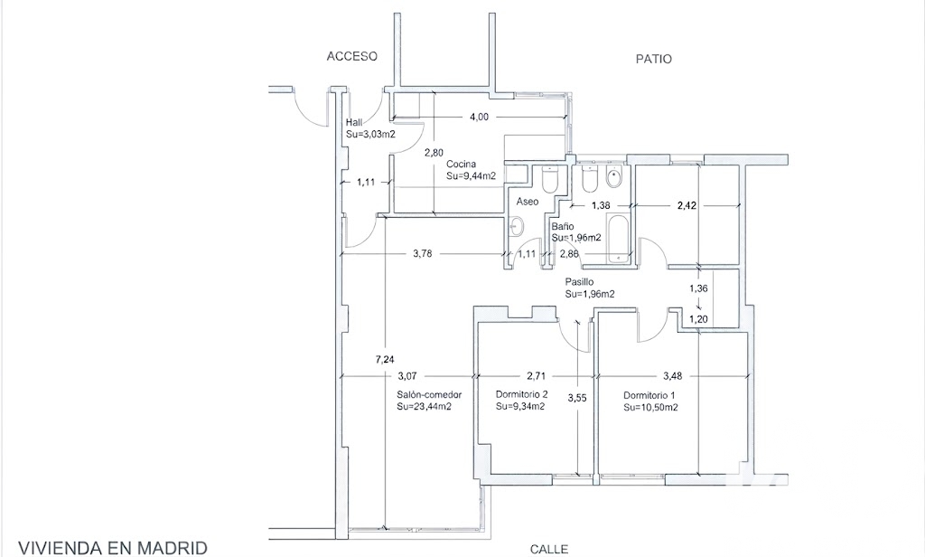 Apartment in Madrid, Spain 2 bedrooms, 86 sq.m. No. 172593