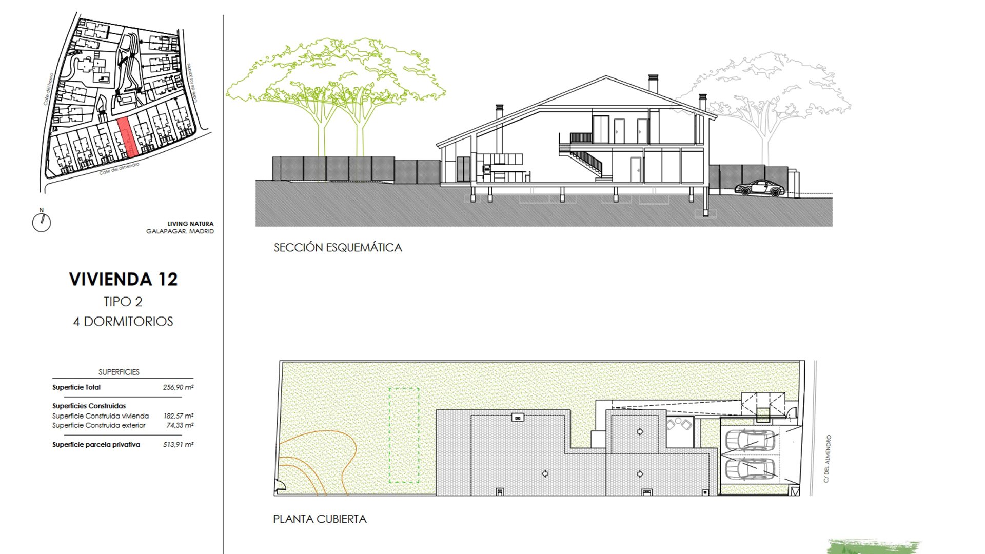 Villa in Living Natura, Colmenarejo, Madrid, Spagna 4 camere da letto, 133.36 mq. N° 73826