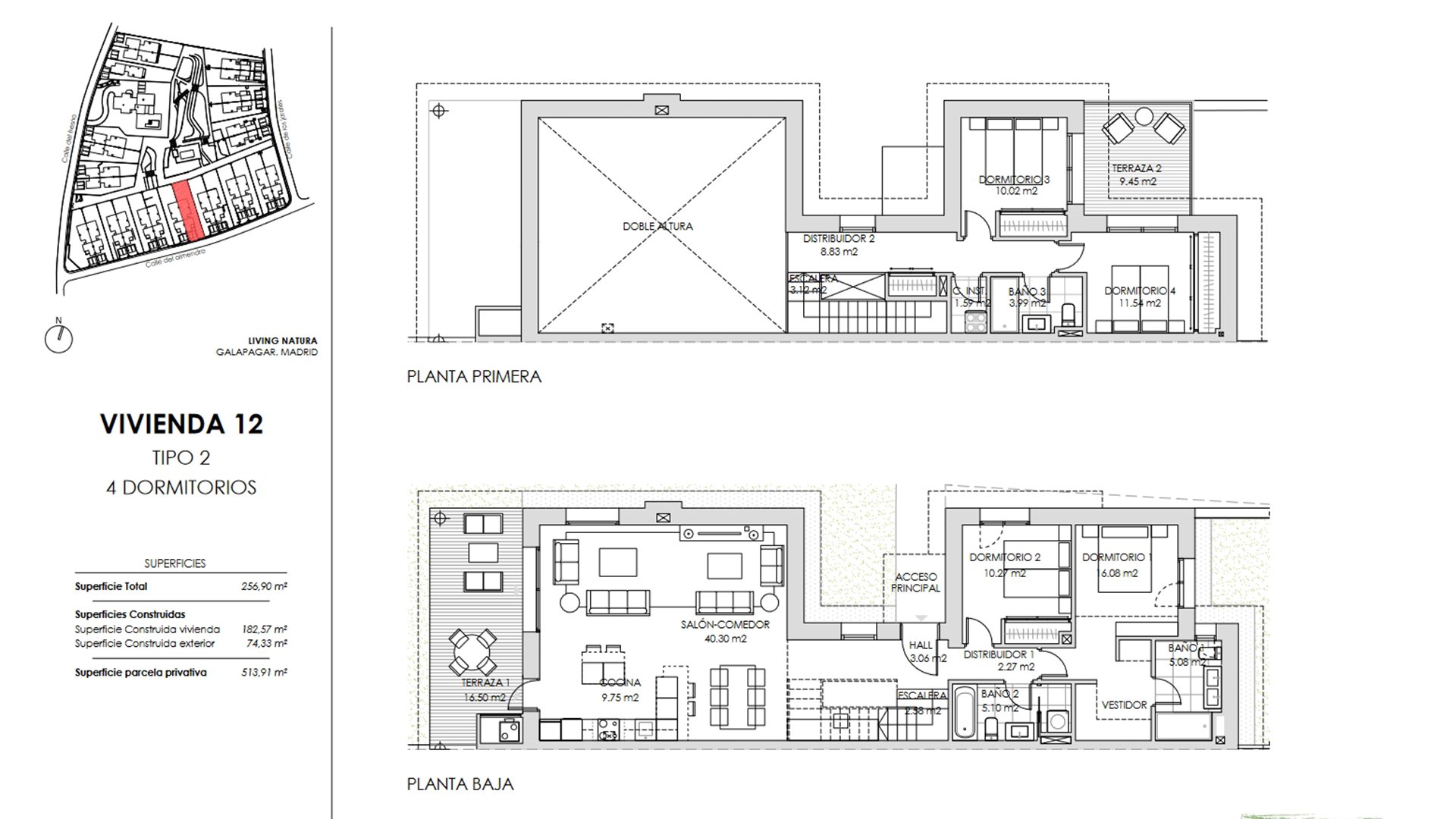 Villa in Living Natura, Colmenarejo, Madrid, Spagna 4 camere da letto, 133.36 mq. N° 73826