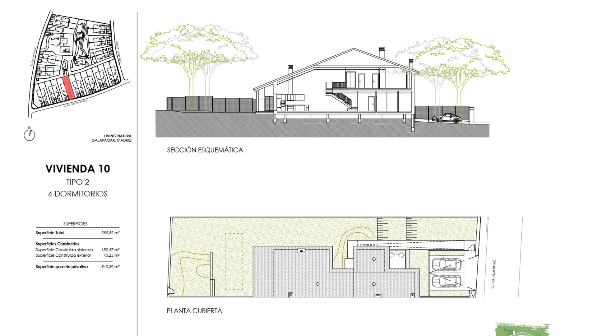 Villa in Living Natura, Colmenarejo, Madrid, Spagna 4 camere da letto, 133.36 mq. N° 73824