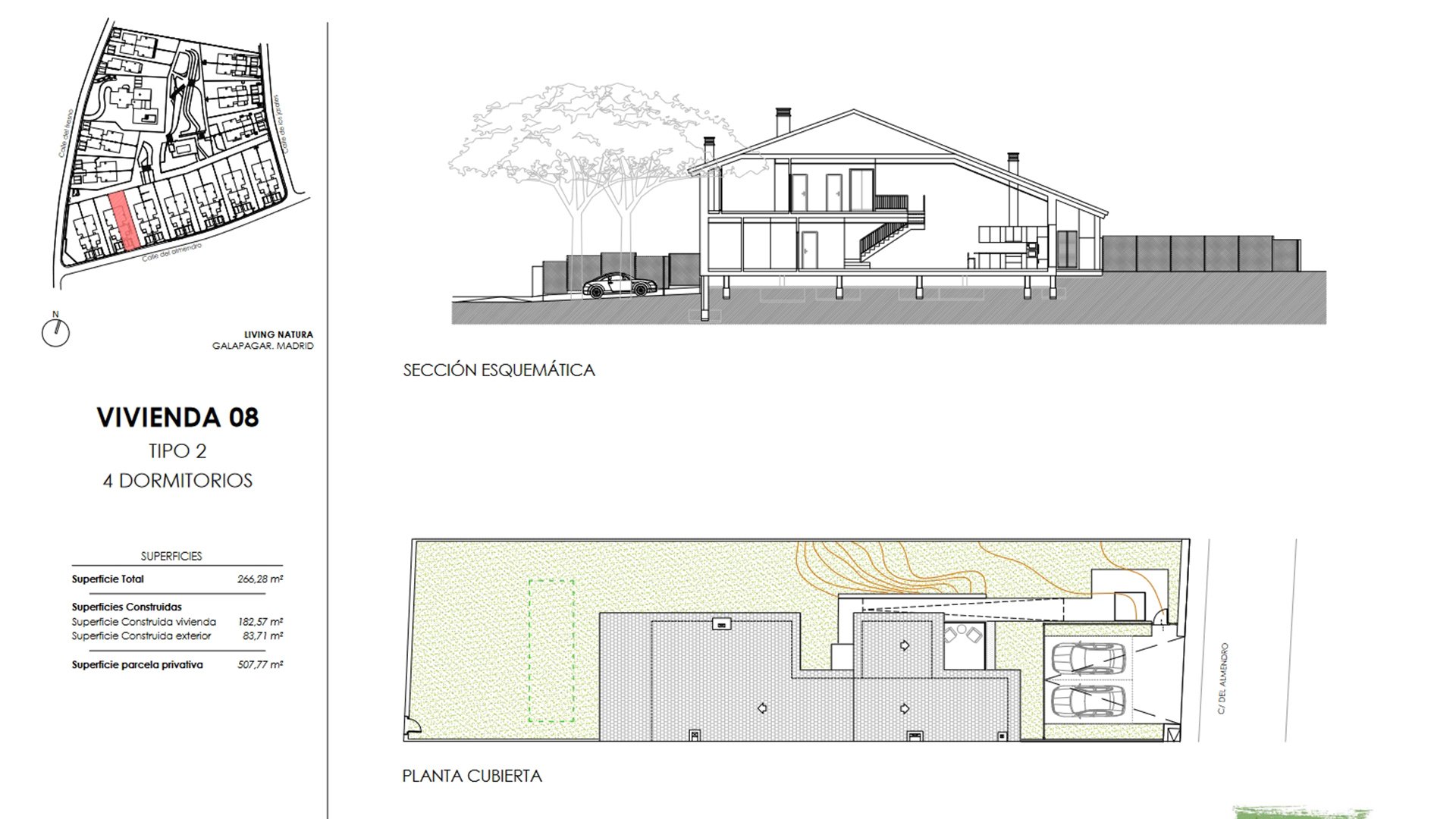 Villa in Living Natura, Colmenarejo, Madrid, Spagna 4 camere da letto, 133.36 mq. N° 73822