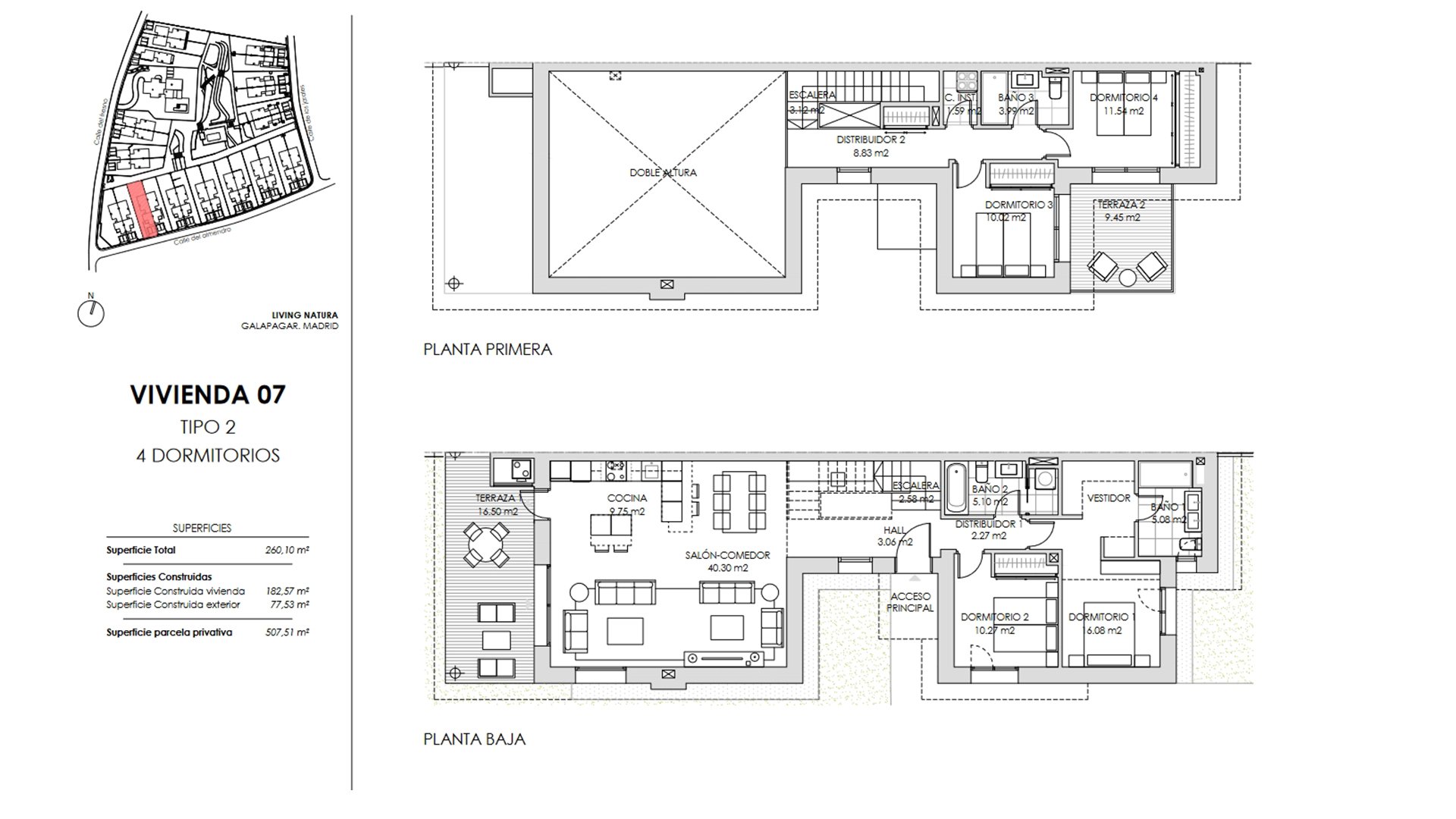 Villa in Living Natura, Colmenarejo, Madrid, Spagna 4 camere da letto, 133.36 mq. N° 73821