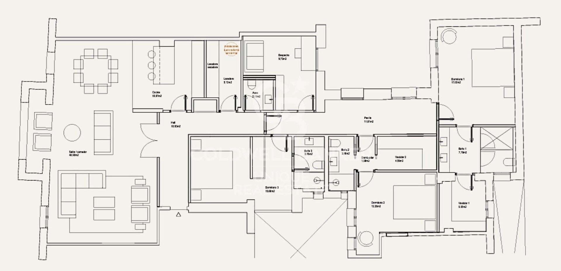 Apartment in Madrid, Spain 3 bedrooms, 234 sq.m. No. 157687