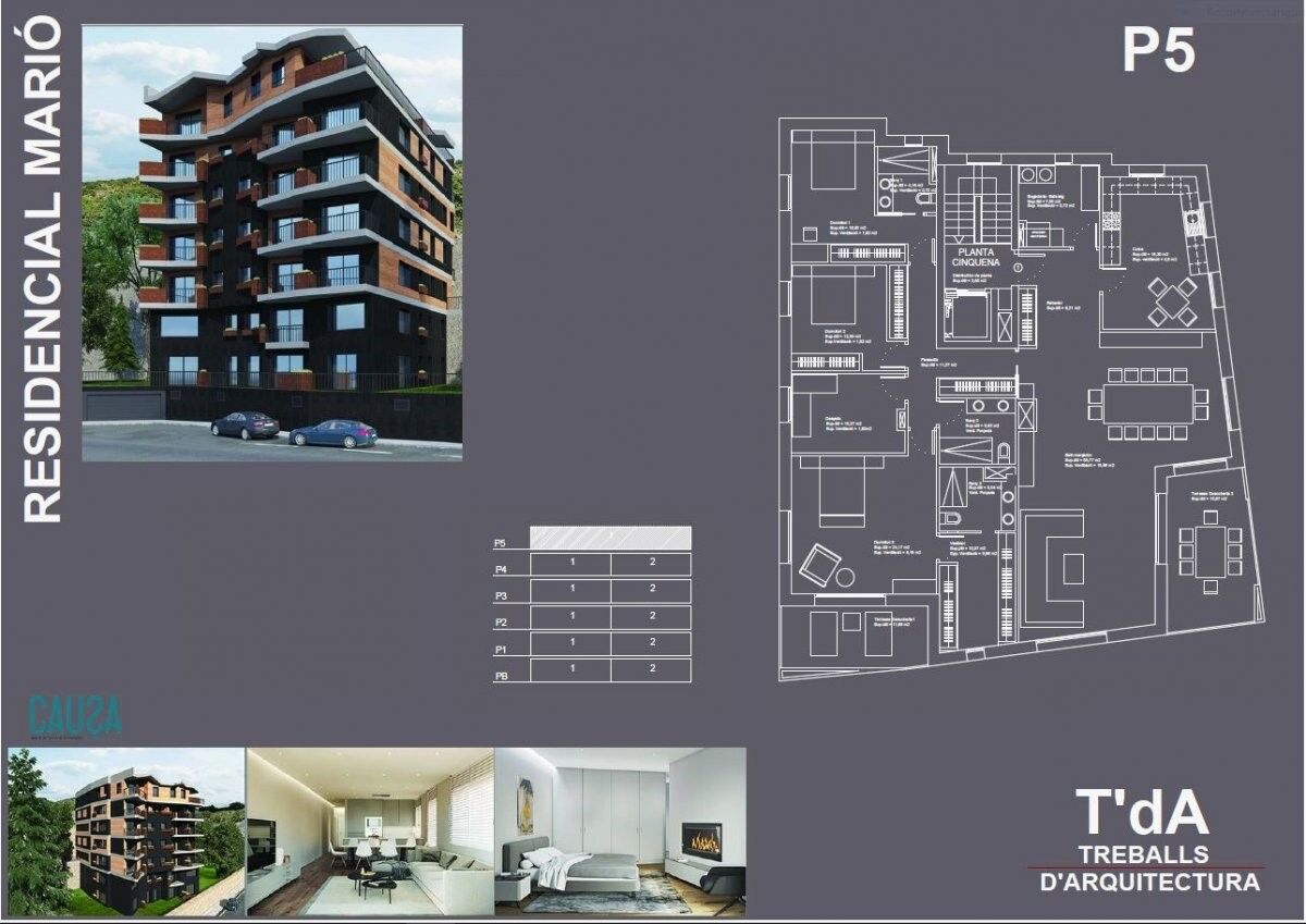 Apartment à Principado De Andorra (Ninguna Poblacion Tiene C.P.), Lleida, Espagne 2 chambres, 113 m2 No. 159617