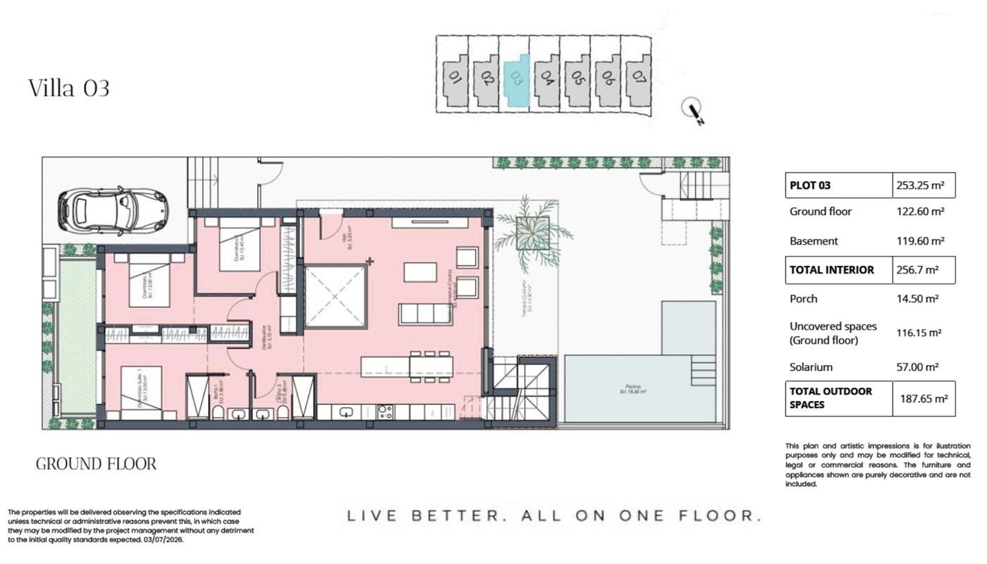 Huvila Santa Rosalia, Murcia, Espanja 3 makuuhuonetta, 241 m2 No. 190928