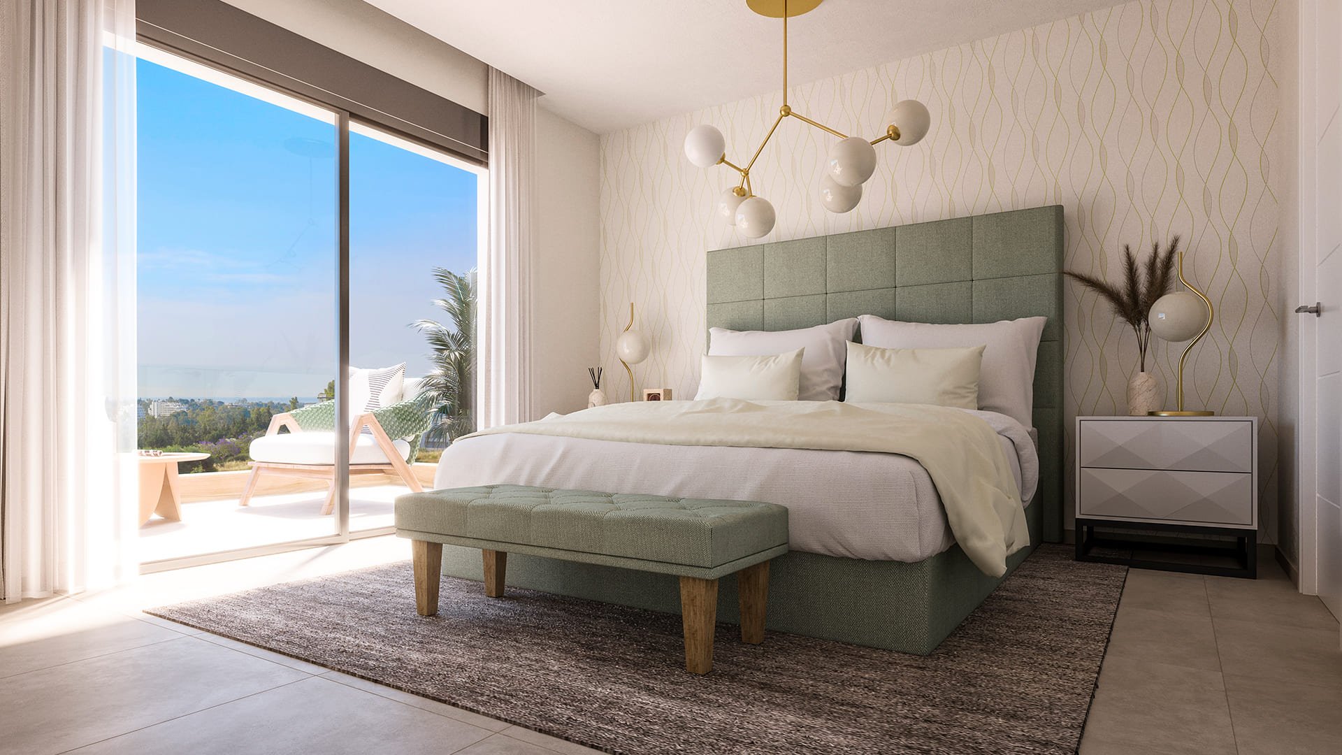 Bungalow w Estepona, Malaga, Hiszpania 3 sypialnie, 150 mkw. nr 135430