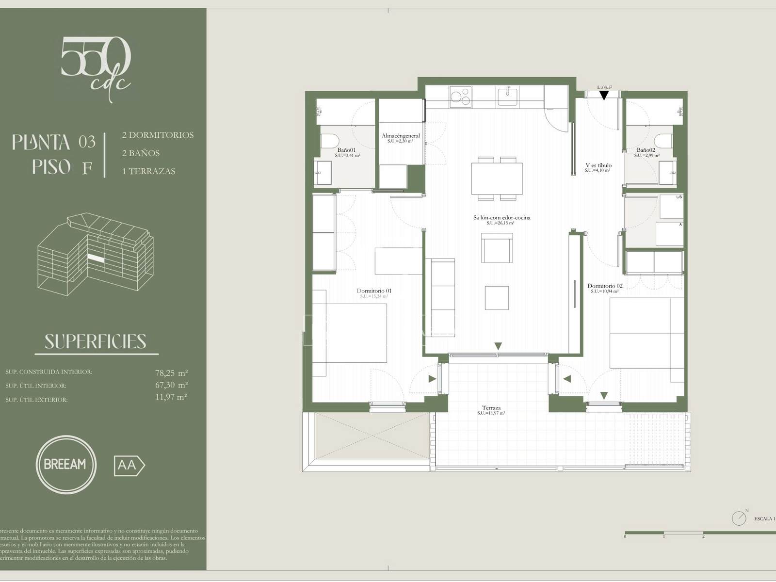 Wohnung in Barcelona, Spanien 2 Schlafzimmer, 78 m2 Nr. 192639
