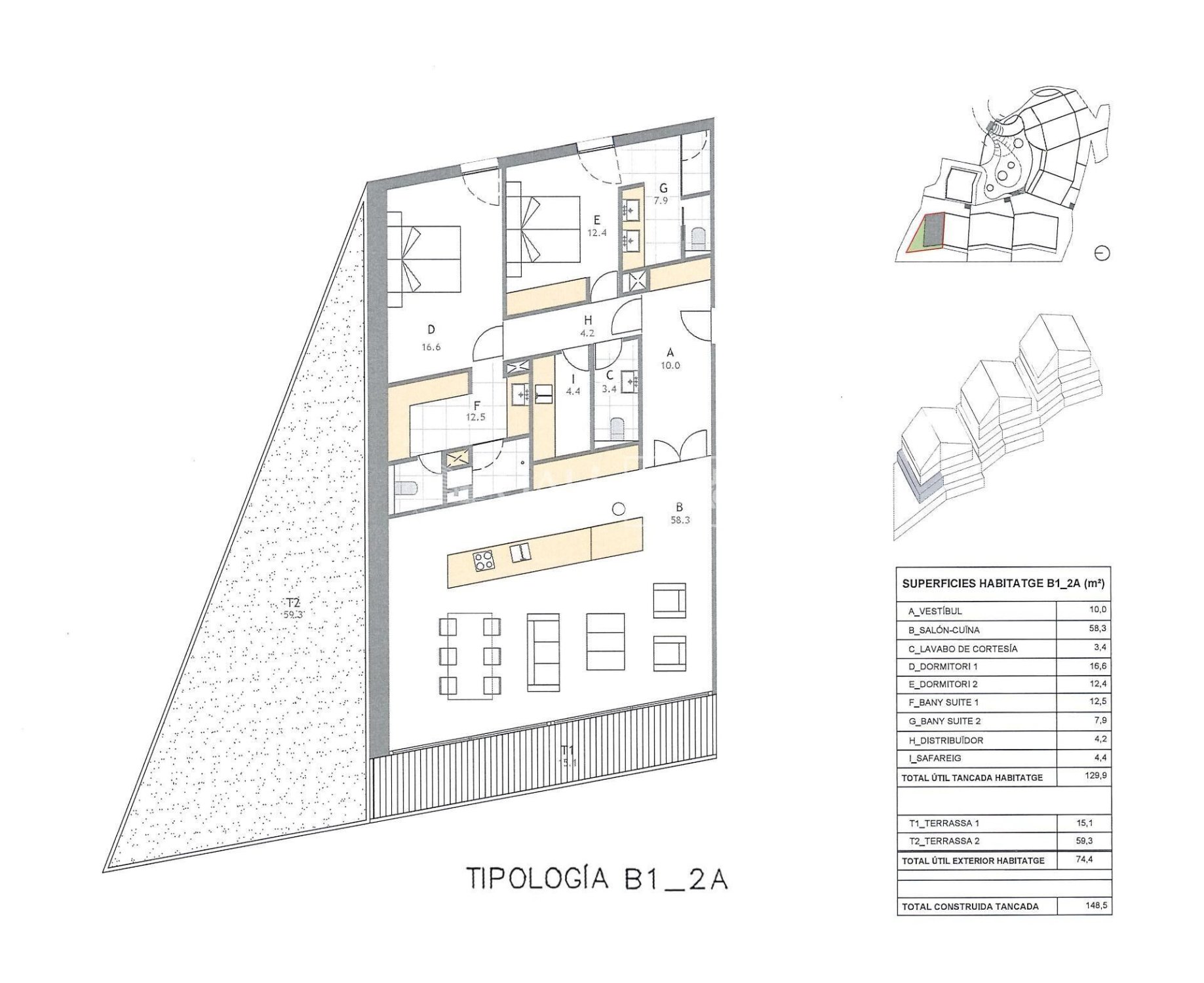 Apartament w Principado De Andorra (Ninguna Poblacion Tiene C.P.), Lleida, Hiszpania 2 sypialnie, 148 mkw. nr 156742