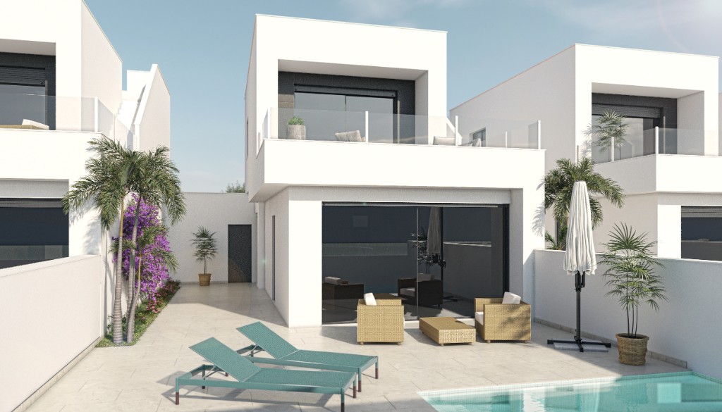 Villa en San Pedro del Pinatar, Murcia, España 3 dormitorios, 104 m2 No. 145125