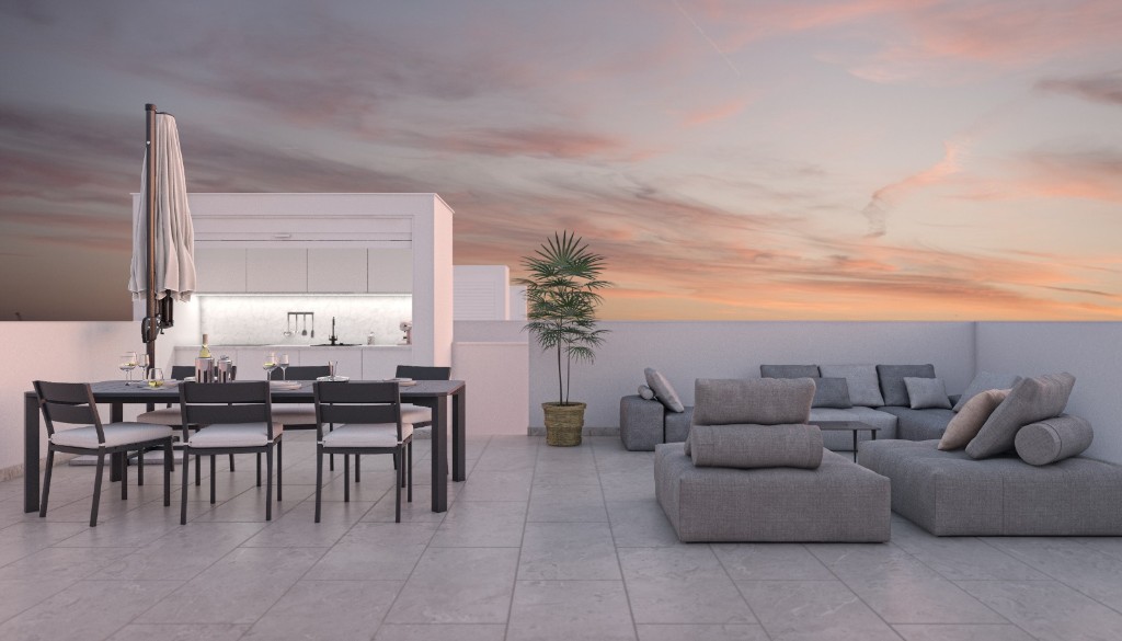 Villa en San Pedro del Pinatar, Murcia, España 3 dormitorios, 104 m2 No. 145125