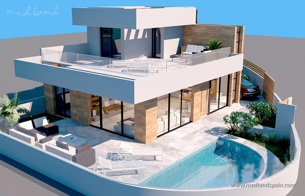 Villa in Rojales, Alicante, Spain 3 bedrooms, 102.5 sq.m. No. 30354
