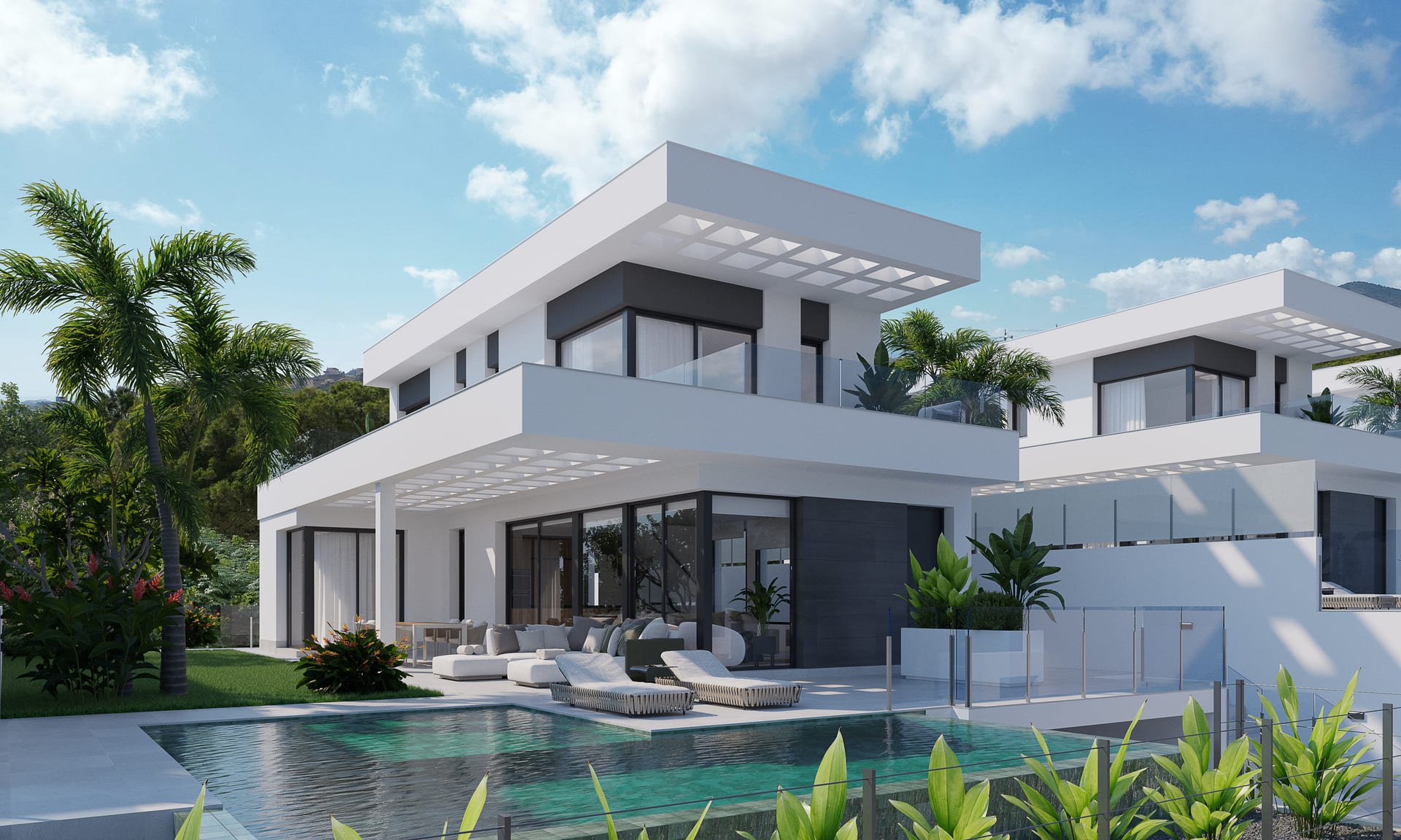 Villa i Finestrat, Alicante, Spanien 3 sovrum, 328 kvm. Nr. 160676
