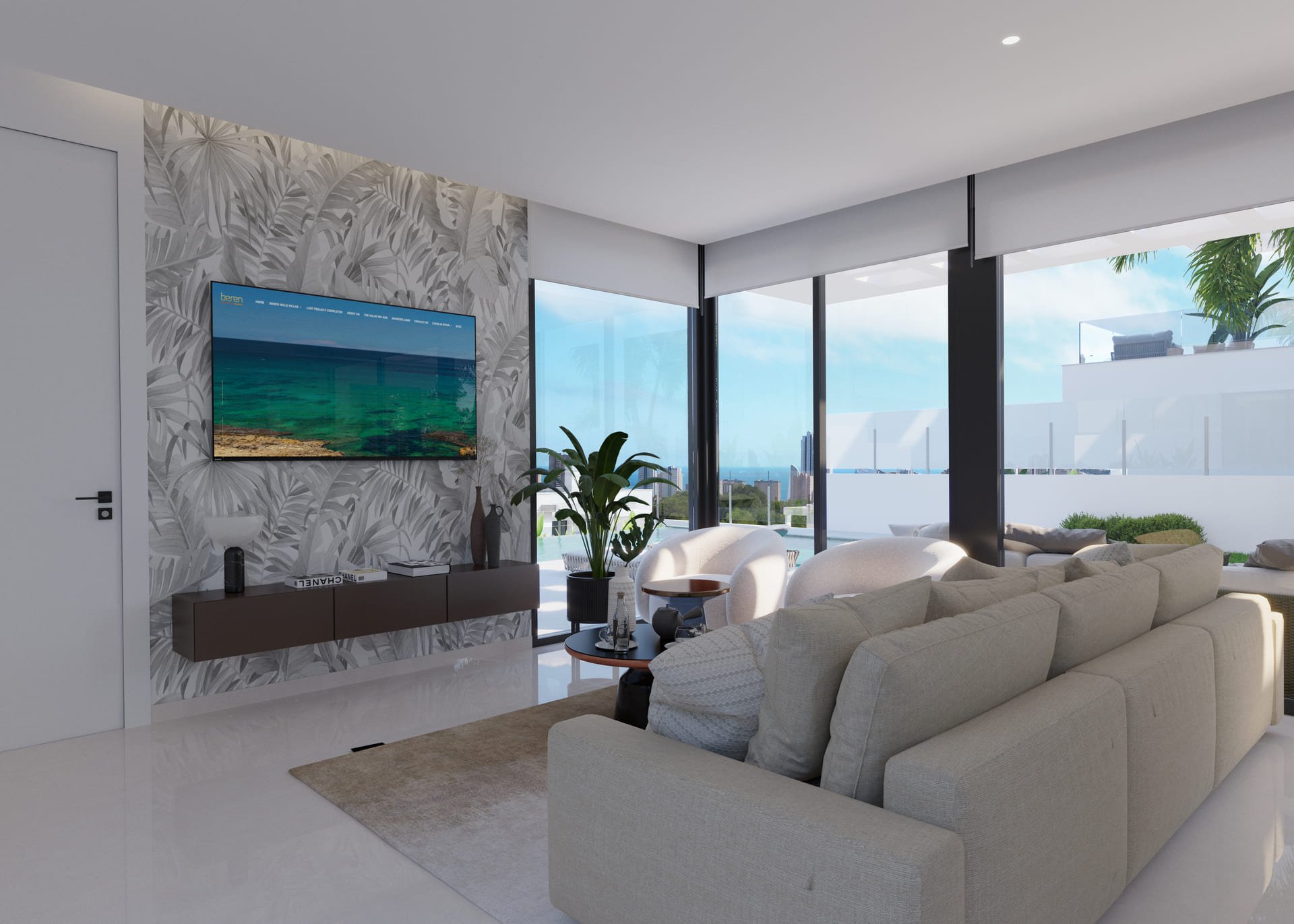 Villa i Finestrat, Alicante, Spanien 3 sovrum, 328 kvm. Nr. 160676