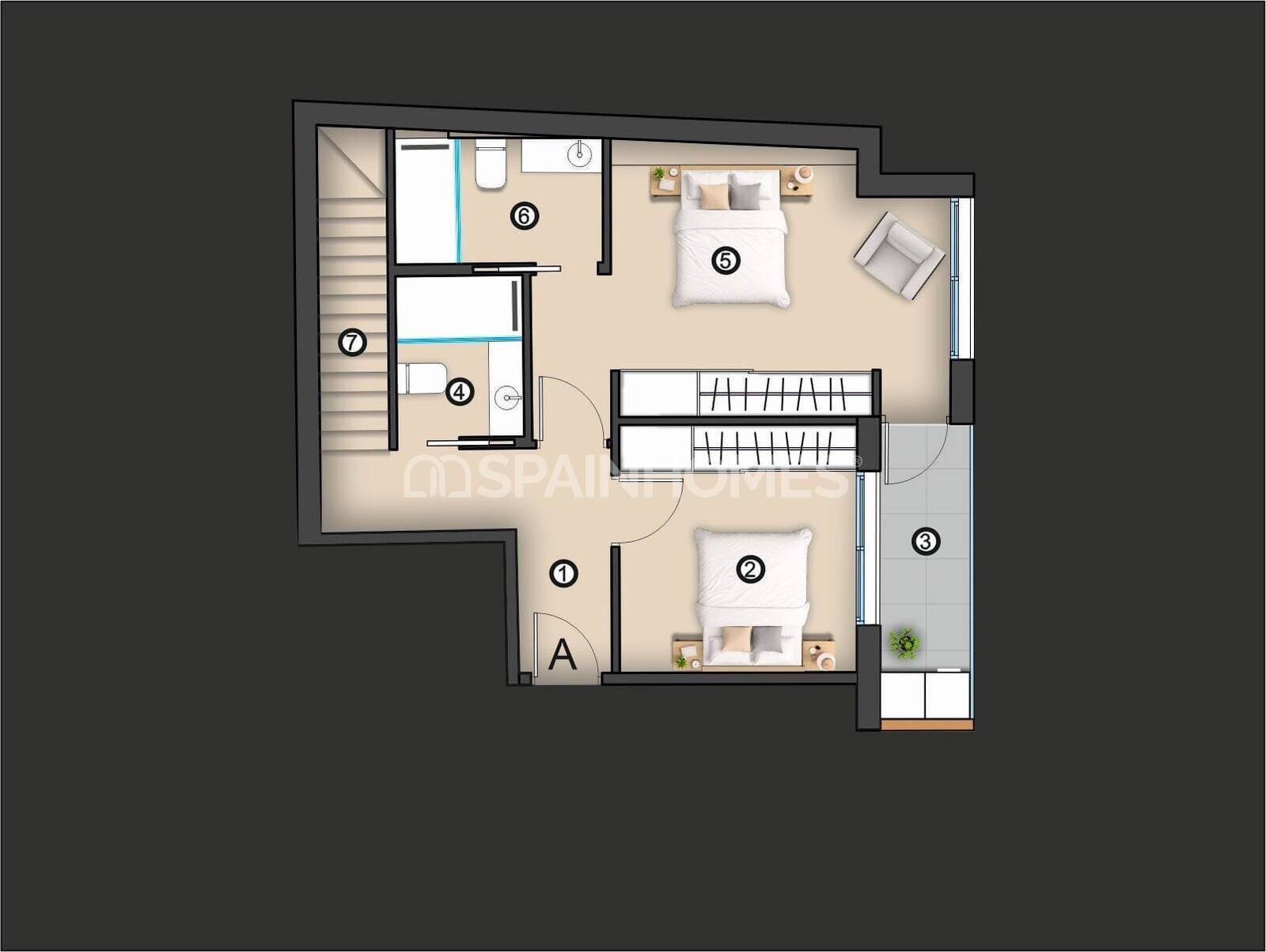Lägenhet i Torrevieja, Alicante, Spanien 2 sovrum, 79 kvm. Nr. 164508