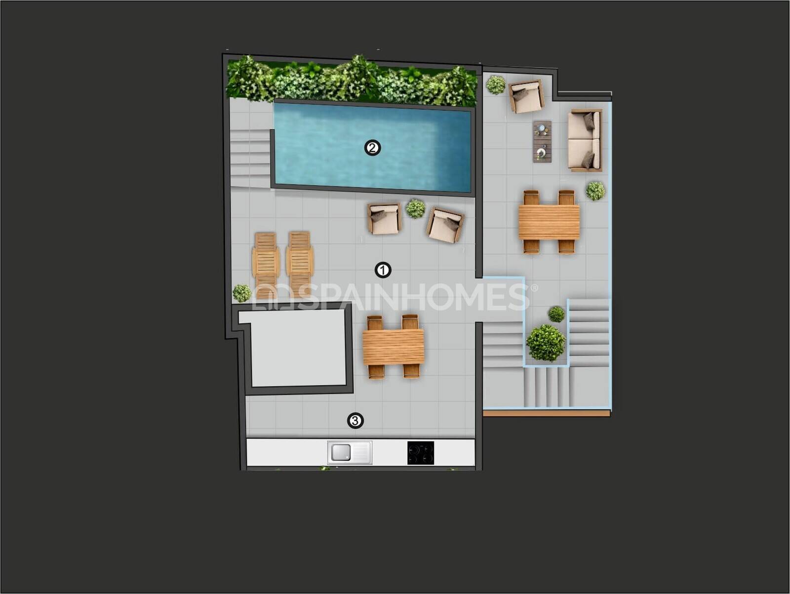 Lägenhet i Torrevieja, Alicante, Spanien 2 sovrum, 79 kvm. Nr. 164508