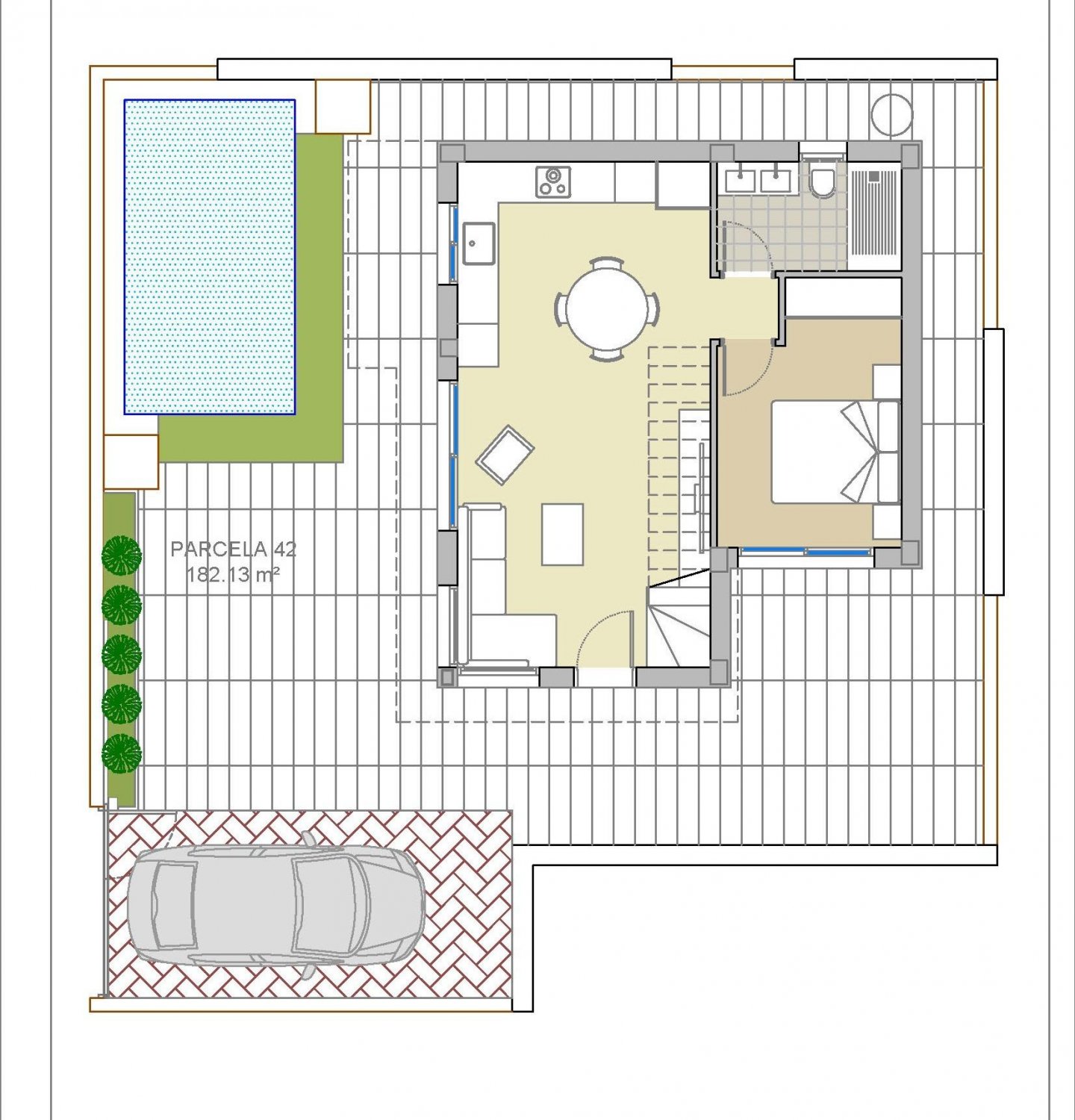 Villa in Los Montesinos, Alicante, Spanien 3 Schlafzimmer, 90 m2 Nr. 111248