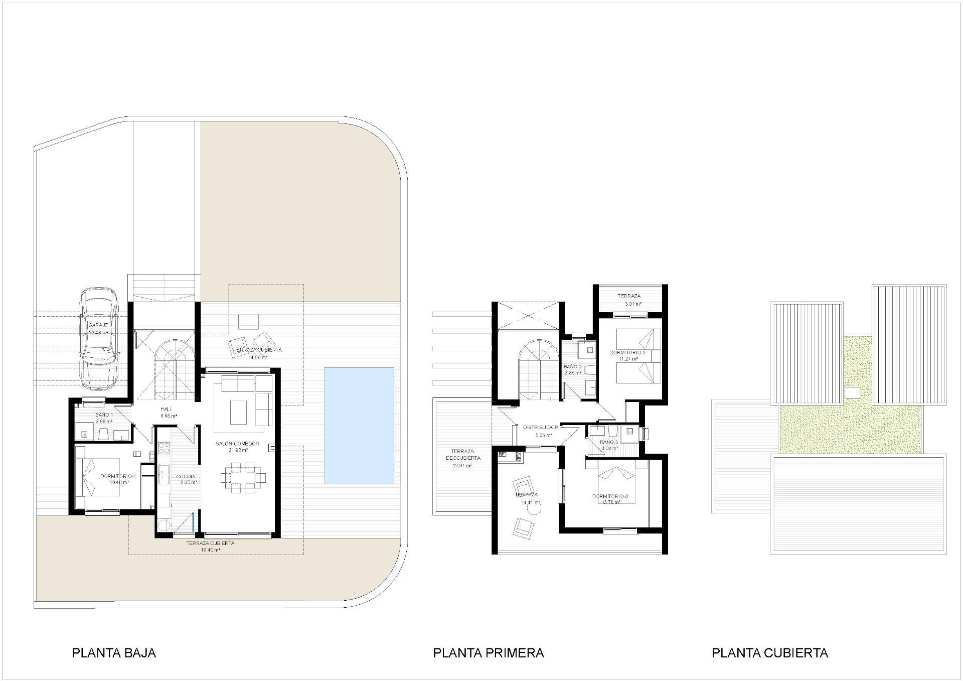 Villa i La Nucia, Alicante, Spanien 3 sovrum, 125 kvm. Nr. 111252