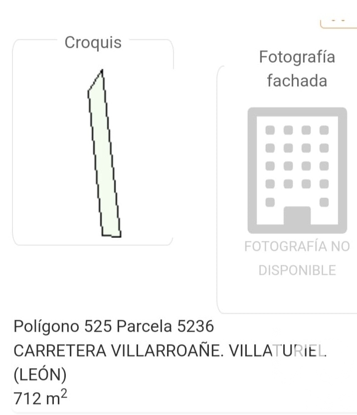Parcela en Villaturiel, León, España 712 m2 No. 185925