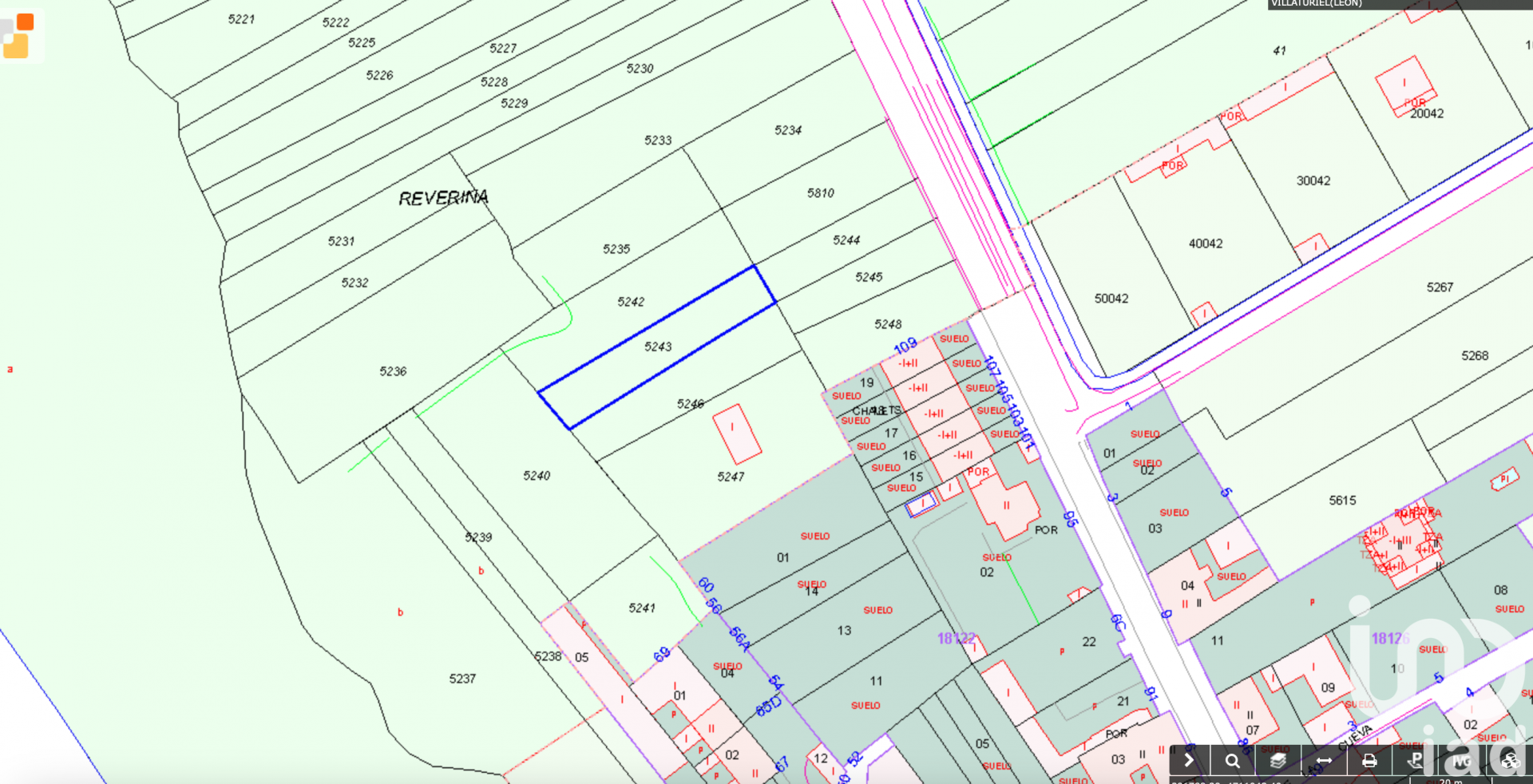 Land plot in Villaturiel, Leon, Spain 648 sq.m. No. 185922