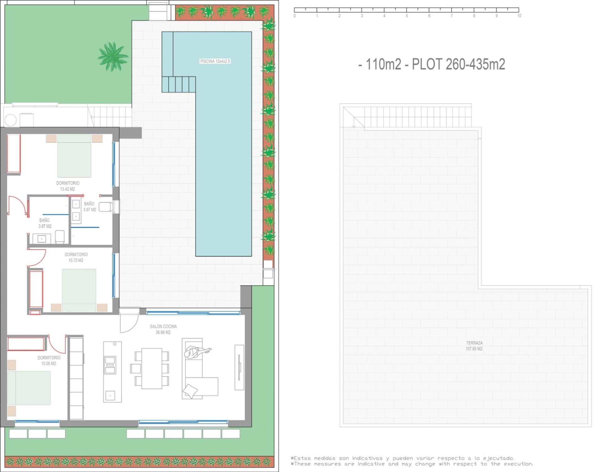 Villa San Javier, Murcia, Spānijā 3 istabas, 110 m2 Nr. 187196
