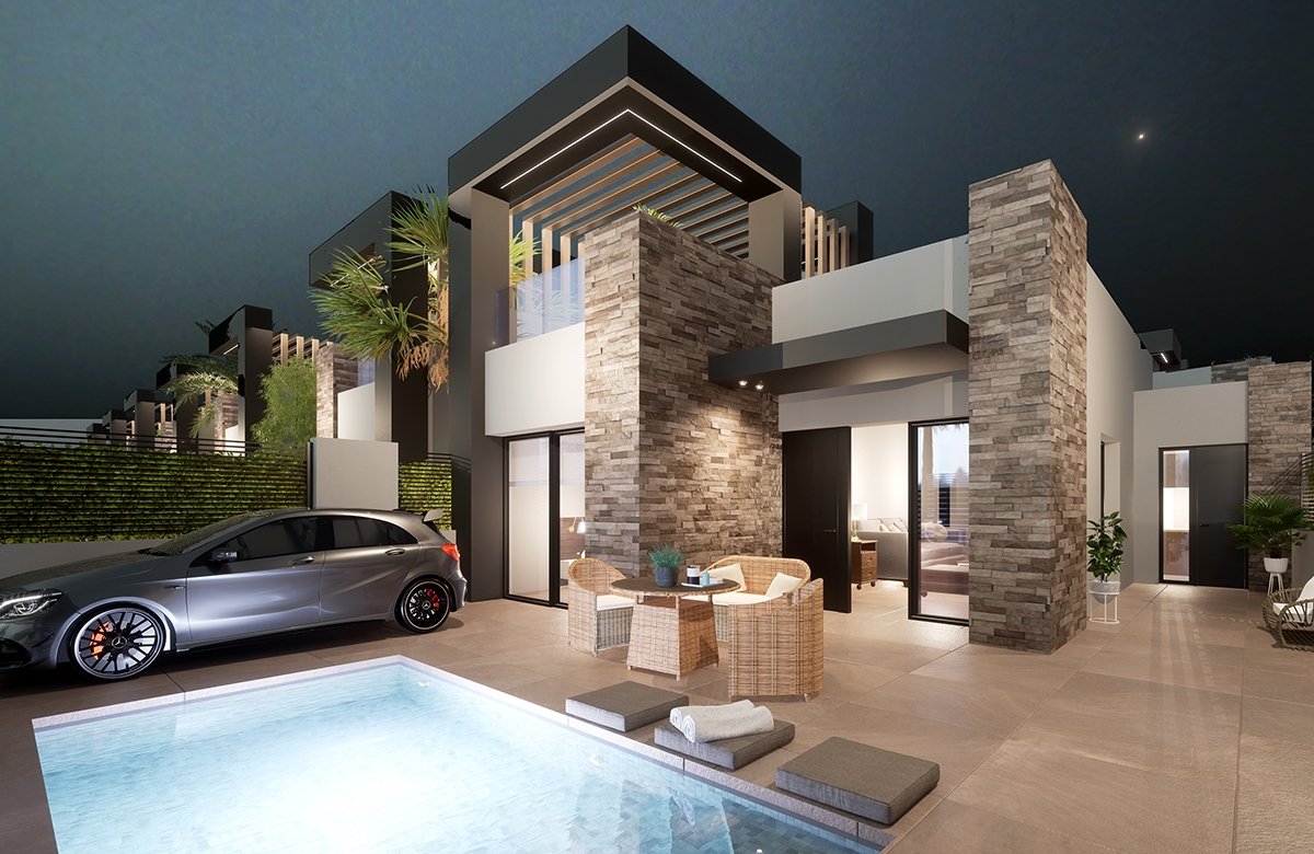 Huvila San Fulgencio, Alicante, Espanja 3 makuuhuonetta, 127 m2 No. 79031