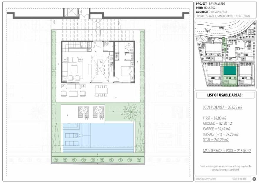 Villa in Adeje, Tenerife, Spanien 3 Schlafzimmer, 262 m2 Nr. 149897