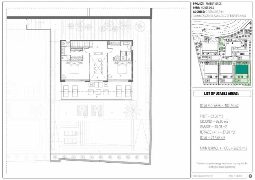 Villa in Adeje, Tenerife, Spanien 3 Schlafzimmer, 262 m2 Nr. 149897