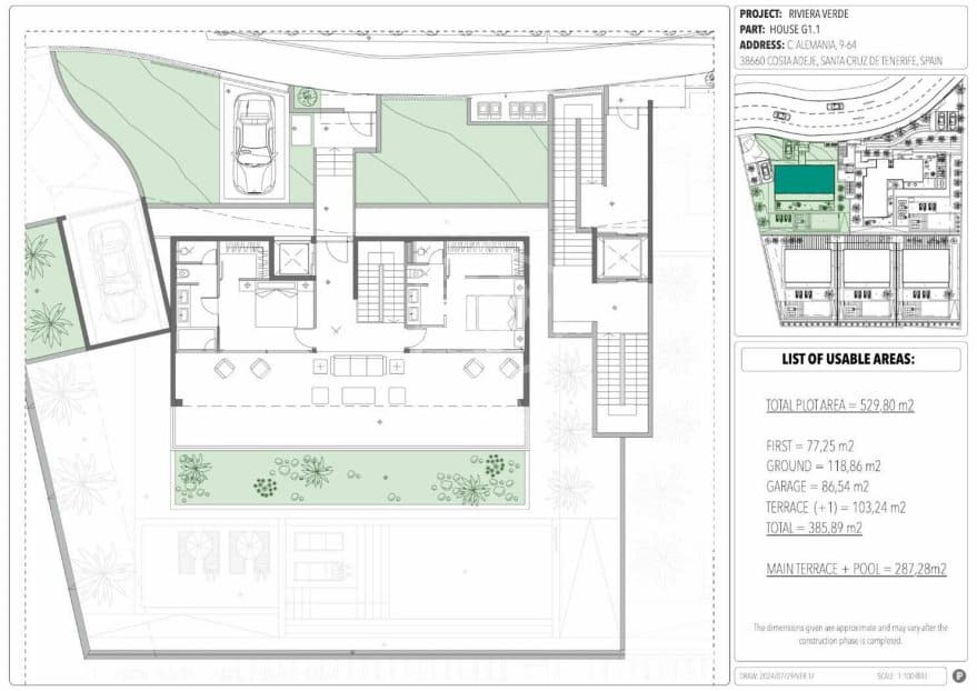Villa in Adeje, Tenerife, Spanien 3 Schlafzimmer, 262 m2 Nr. 149897