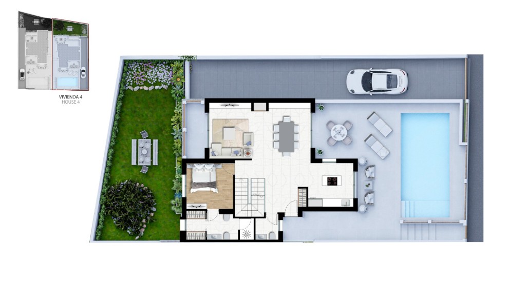 Вилла в Аликанте, Испания 3 спальни,  №145206