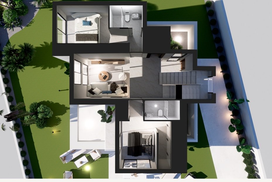 Huvila Finestrat, Alicante, Espanja 3 makuuhuonetta, 330 m2 No. 145201