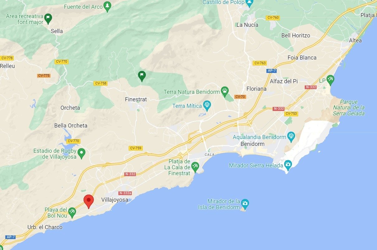 Apartamento en Villajoyosa, Alicante, España 3 dormitorios, 62 m2 No. 165123