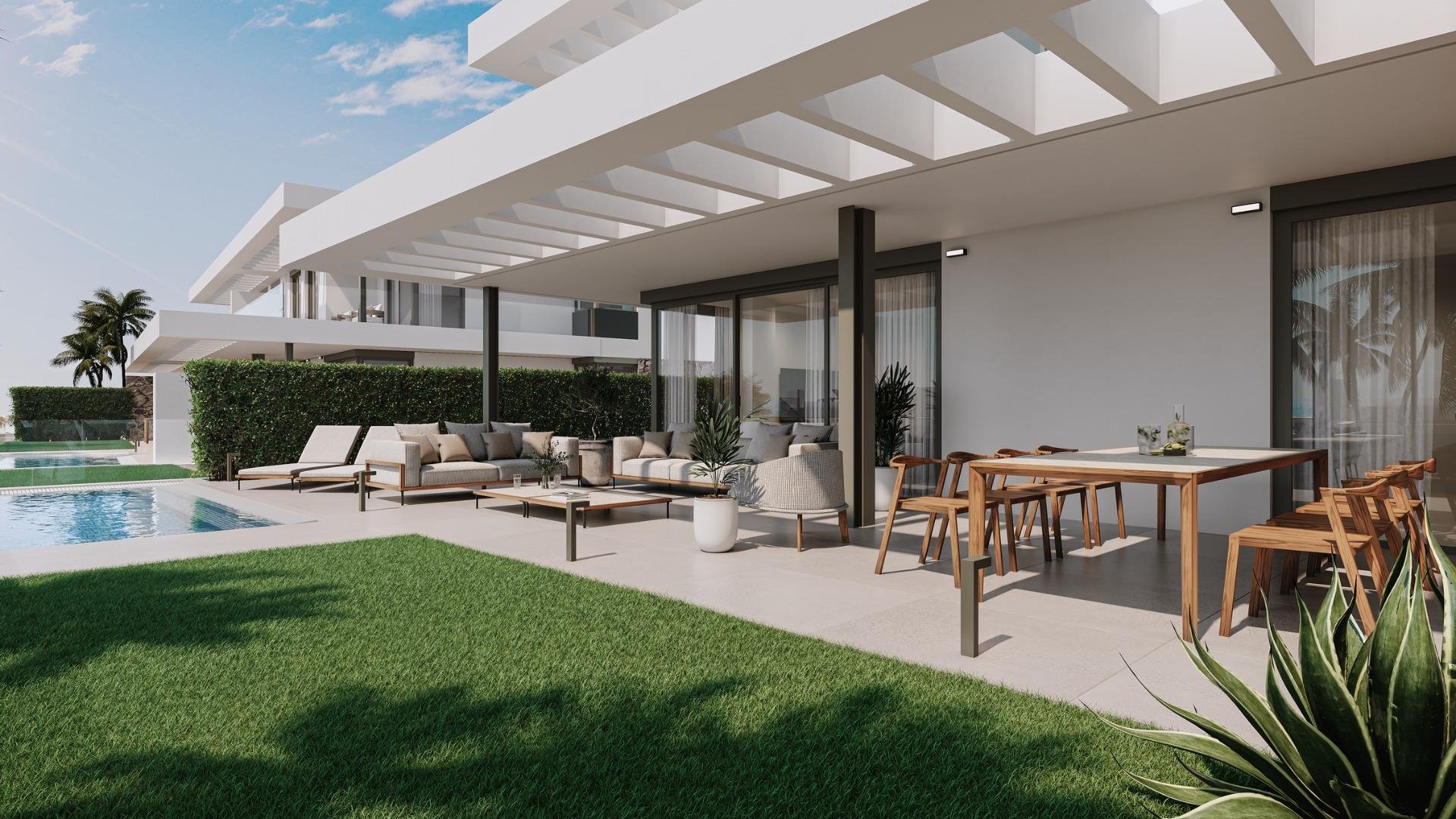 Bungalow i Marbella, Malaga, Spanien 2 sovrum, 150 kvm. Nr. 169517