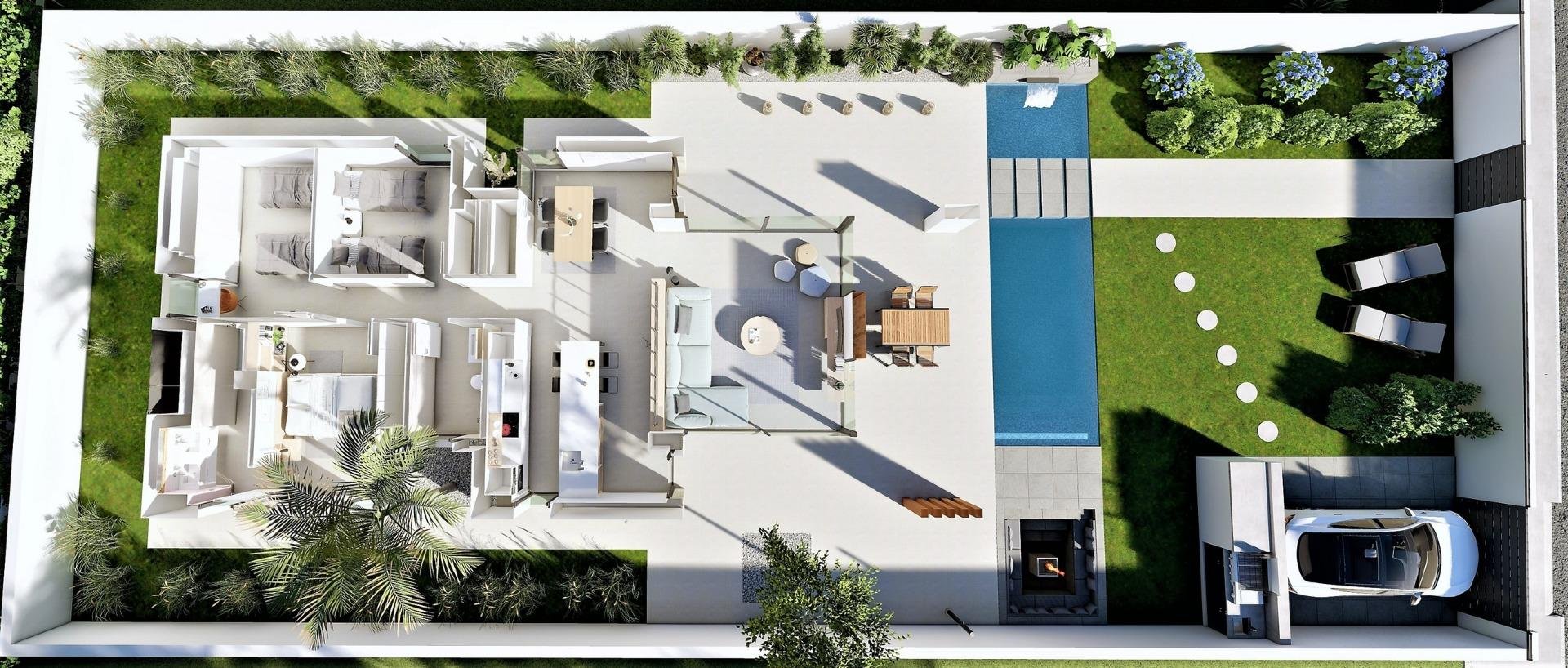 Villa en San Fulgencio, Alicante, España 3 dormitorios, 135 m2 No. 165250