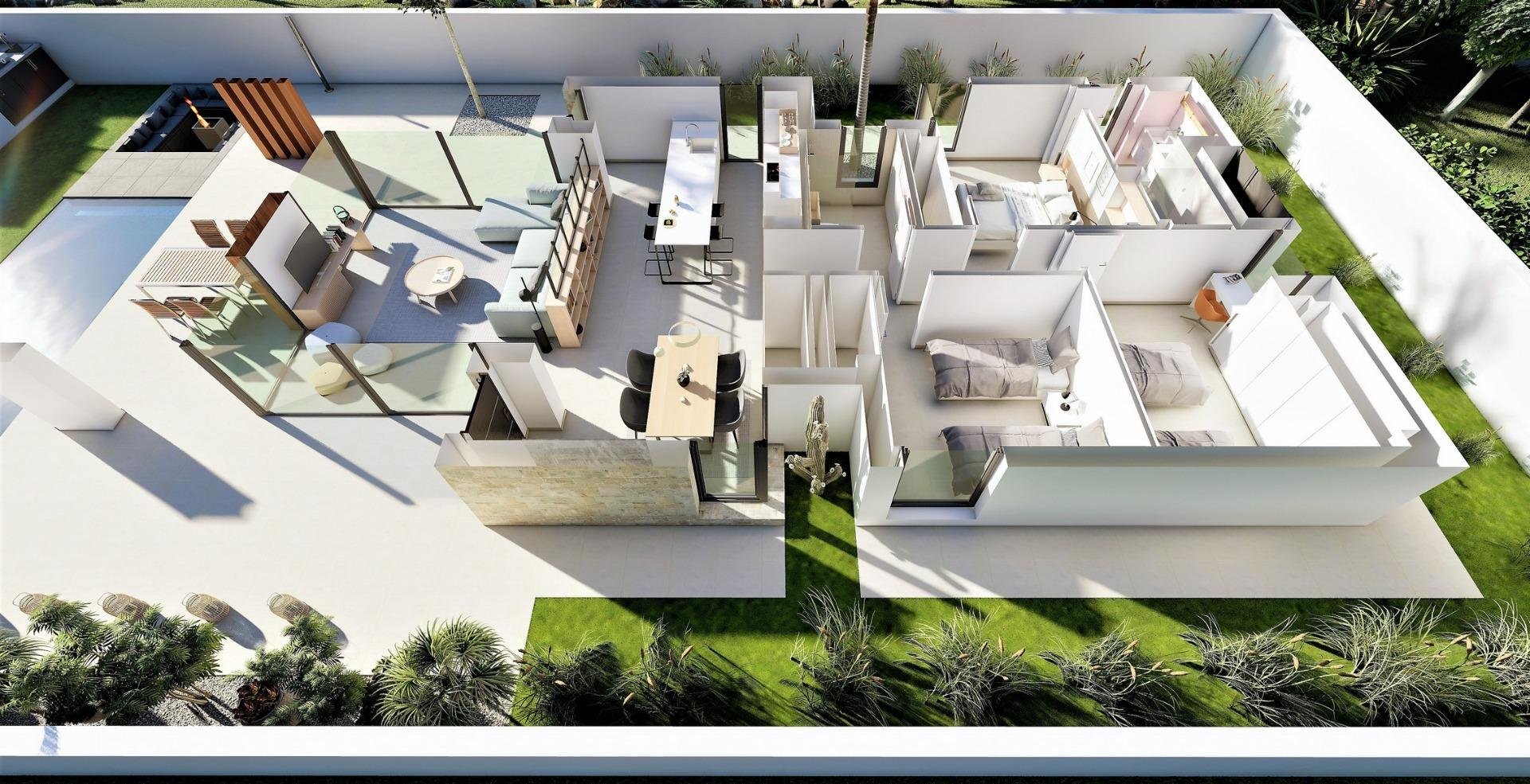 Villa en San Fulgencio, Alicante, España 3 dormitorios, 135 m2 No. 165250