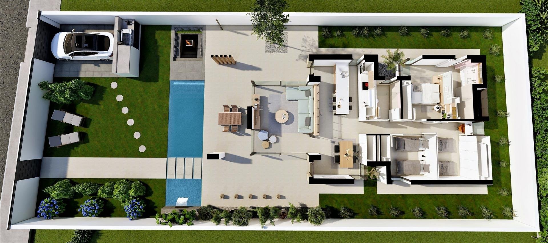 Villa en San Fulgencio, Alicante, España 3 dormitorios, 135 m2 No. 165250