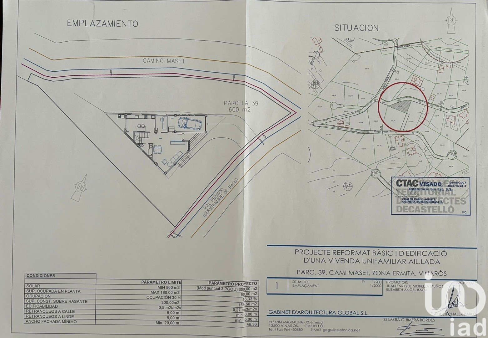 Land in Vinaros, Castellon, Spanien 600 m2 Nr. 186078
