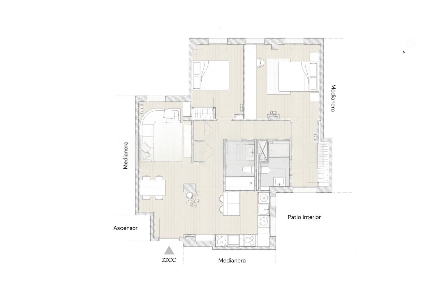 Apartment in Madrid, Spain 2 bedrooms, 91 sq.m. No. 180040